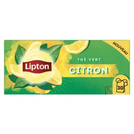 LIPTON Thé vert citron x30 48g
