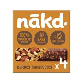NAKD Barres de céréales cacahuètes peanut delight 140g