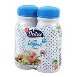 MARQUE REPÈRE, DÉLISSE Crème légère fluide UHT 12% MG 2x25cl