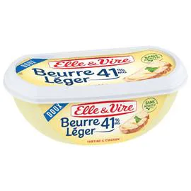 ELLE & VIRE Beurre allégé doux 41% MG 250g