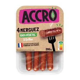 ACCRO Merguez 100% Végétal Frais 200g