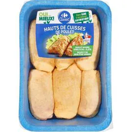 CARREFOUR CLASSIC' Hauts de cuisses de poulet jaune 990g