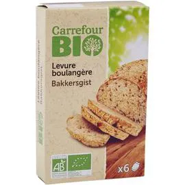 CARREFOUR BIO Levure boulangère 6x5g