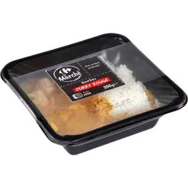 CARREFOUR LE MARCHÉ Plat cuisiné gambas curry rouge 350g