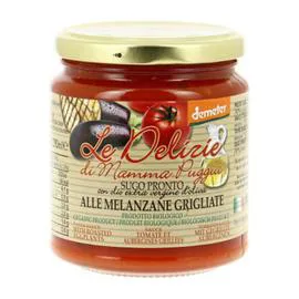 LE DELIZIE DI MAMMA Sauce Tomate & Aubergines Grillées Bio 300g