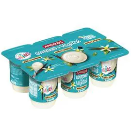 ANDROS Dessert végétal à la vanille et au lait de coco 6x100g