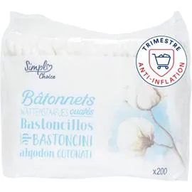 CARREFOUR SIMPL Bâtonnets ouatés x200