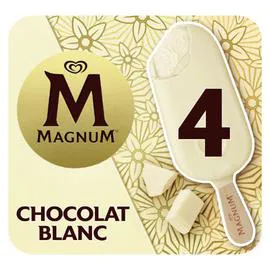 MAGNUM Glace Bâtonnet Chocolat Blanc 294ml