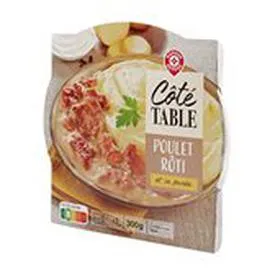 MARQUE REPÈRE, CÔTÉ TABLE Poulet rôti purée Barquette 300g