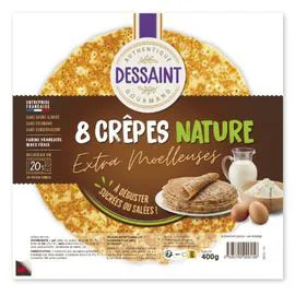 DESSAINT TRAITEUR Crêpes Daniel Dessaint Moelleuses natures x8 8x50g