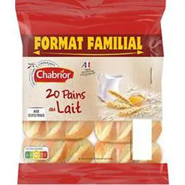 CHABRIOR Pains au lait 2x350g