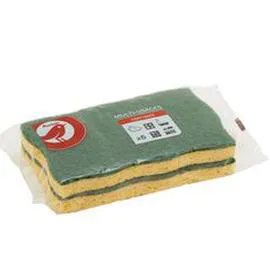 AUCHAN Eponges grattantes multi-usages x6