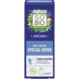 LÉA NATURE, SO'BIO ÉTIC Huile Essentielle d'Eucalyptus Roll-On Spécial Hiver aux 7 Huiles Essentielles Bio 5ml