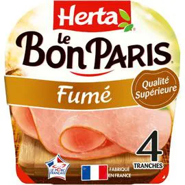 HERTA Jambon fumé Le Bon Paris 140g