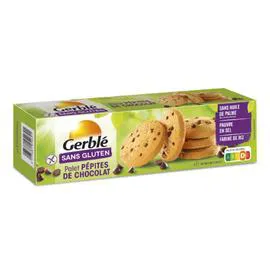 GERBLÉ Biscuits au pépite de chocolat Sans gluten bio 160g