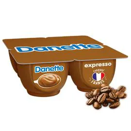 DANONE, DANETTE Crème dessert café 4x125g