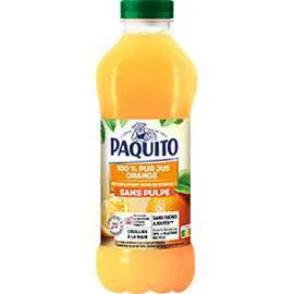 PAQUITO 100% pur jus orange sans pulpe 1l
