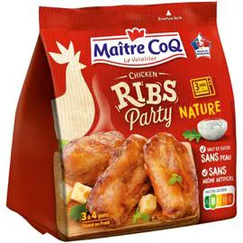 MAÎTRE COQ Ribs de poulet cuit nature 400g