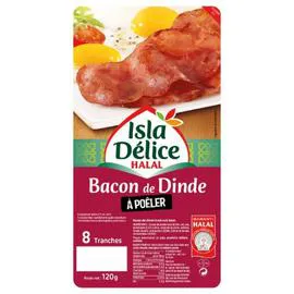 ISLA DÉLICE Bacon de dinde halal 120g