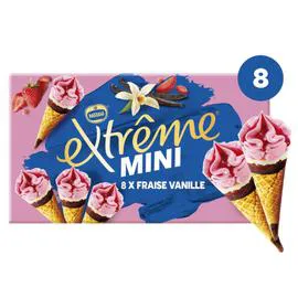 NESTLÉ, EXTRÊME Glace mini fraise vanille 312g