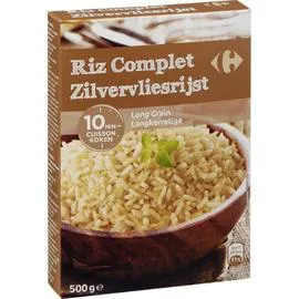 CARREFOUR Riz long grain complet 10mn 500g