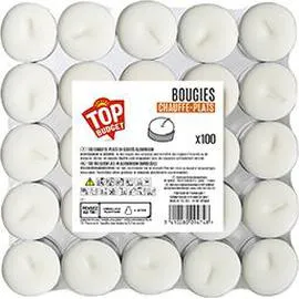 TOP BUDGET Bougies chauffe-plats x10
