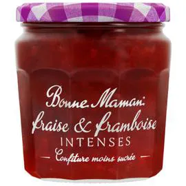 BONNE MAMAN Confiture fraise et framboise intense 335g