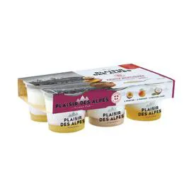 PLAISIR DES ALPES Yaourt BICOUCHE AUX FRUITS EXOTIQUES 6x125g