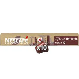 NESCAFÉ, FARMERS ORIGINS Capsules de café Africas Ristretto intensité 10 x10
