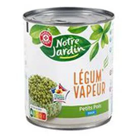 MARQUE REPÈRE, NOTRE JARDIN Petits pois doux Vapeur 530g