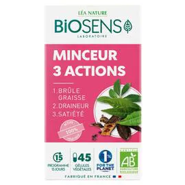 LÉA NATURE, BIOSENS Complément alimentaire Minceur 3 Actions bio l'unité