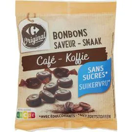 CARREFOUR Bonbons au café sans sucres 120g