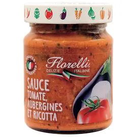FLORELLI Sauce tomate Aubergines et ricotta 250g