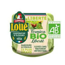 FERMIERS DE LOUÉ Oeufs BIO fermiers x4