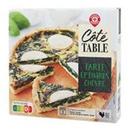 MARQUE REPÈRE, CÔTÉ TABLE Tarte Chèvre épinards 350g