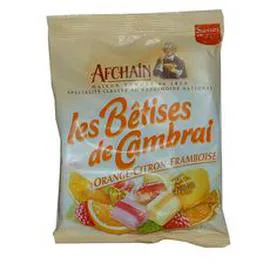 AFCHAIN Bêtises de Cambrai bonbons orange citron framboise 150g