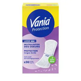 VANIA Protège-slips Large Kotydia Extra-Protect Large X36, parfum Aloé vera x36