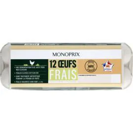MONOPRIX Oeufs frais x12