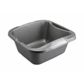  Bassine Carrée prenium gris métal 9l