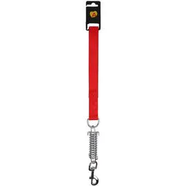 ANIMALIS Laisse Amortisseur Confort de 25mm et 50cm pour Chien Rouge 160g