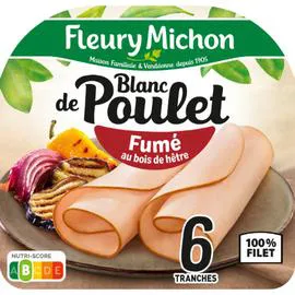FLEURY MICHON Blanc de poulet fumé 180g