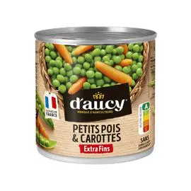 D'AUCY Petits pois carottes extra fins 265g