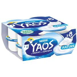 NESTLÉ, YAOS Yaourt à la grecque nature 8x125g