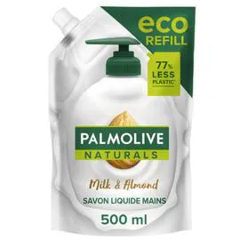 PALMOLIVE Recharge Savon Liquide Mains Lait et Amande 500ml