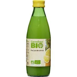 CARREFOUR BIO Jus de citron bio pur jus 25cl