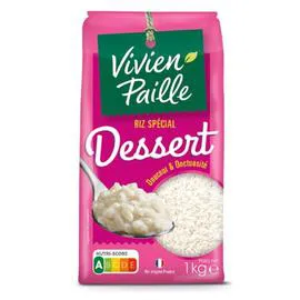 VIVIEN PAILLE Riz rond dessert Perliz cello 1kg