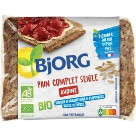 BJORG Pain complet d'avoine, bio 500g