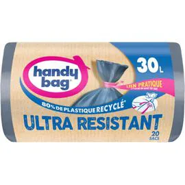HANDY BAG Sac poubelle ultra restistant 30L x20