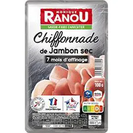 MONIQUE RANOU Chiffonnade de jambon sec 7 mois d'affinage 100g
