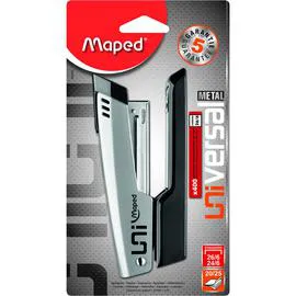 MAPED Agrafeuse Half Strip Universal Métal gris foncé + 400 agrafes 26/6 l'unité